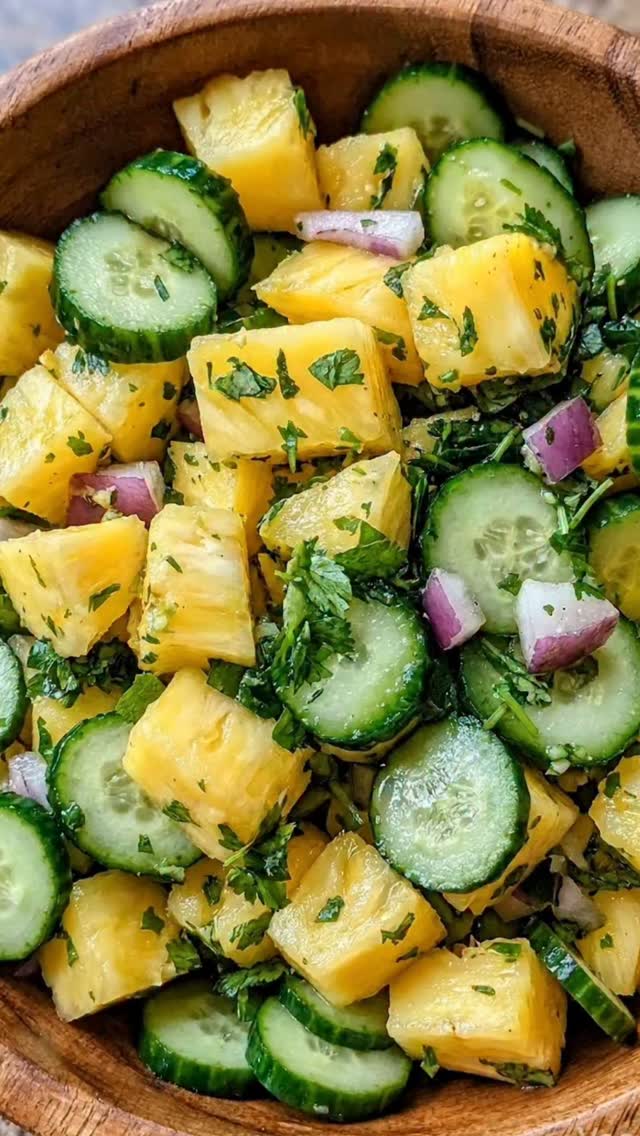 Pineapple Cucumber Salad