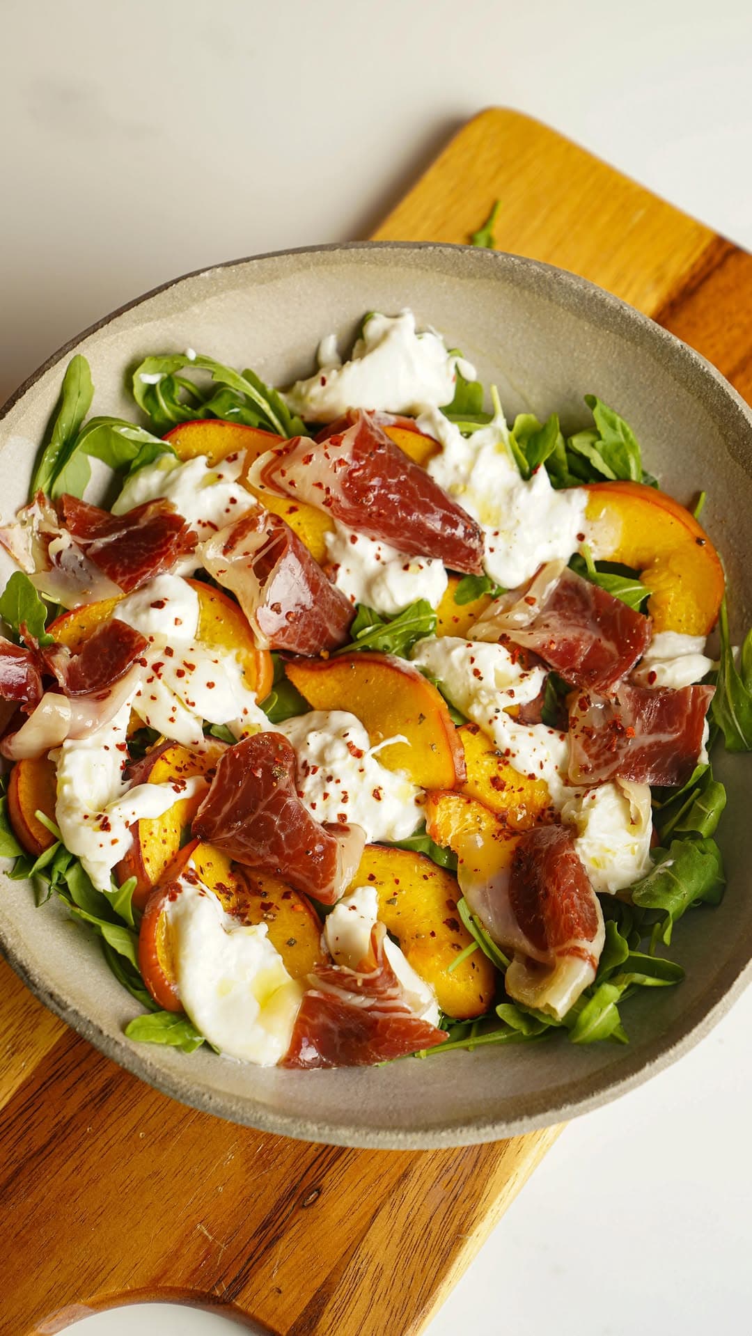 Grilled Peach and Burrata Salad